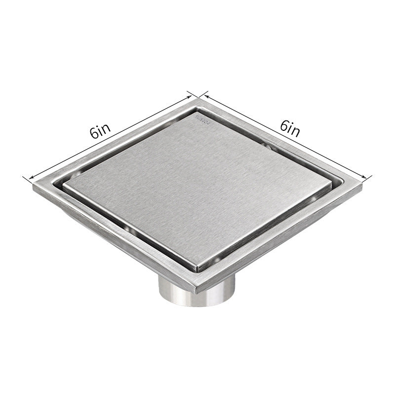 304 Stainless Steel Floor Drain Invisible Bathroom Bathroom Deodorant Yama American Floor Drain