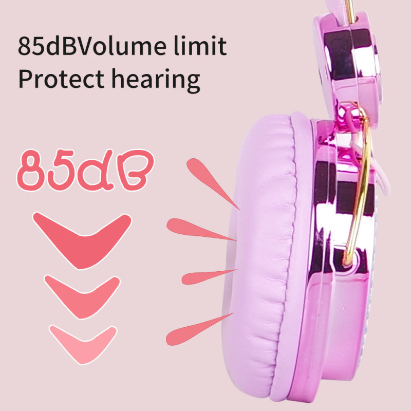 Plush hair ball earphone headset