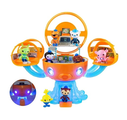 Small Submarine Column Toy Octopus Fort Ship