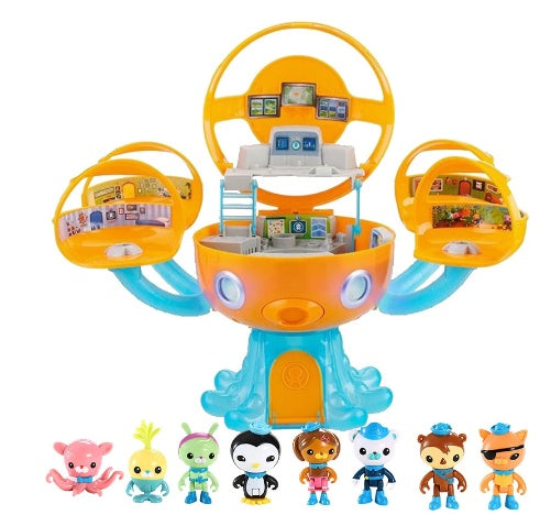 Small Submarine Column Toy Octopus Fort Ship