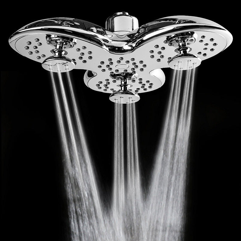 Plastic Bathroom Shower Head Multi-mode Pressurized Top Shower Head