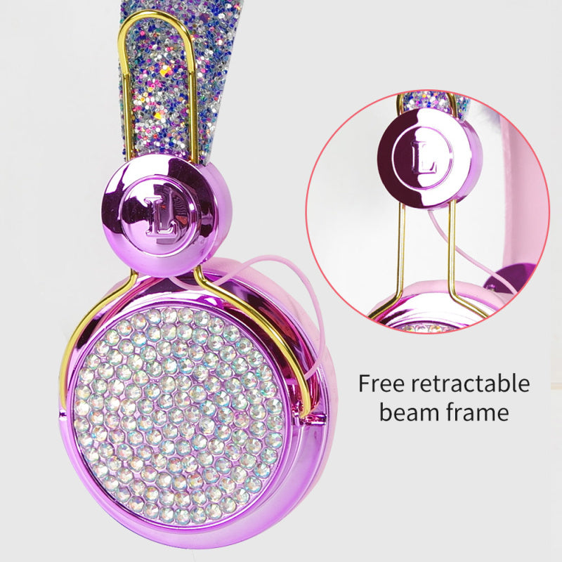 Plush hair ball earphone headset