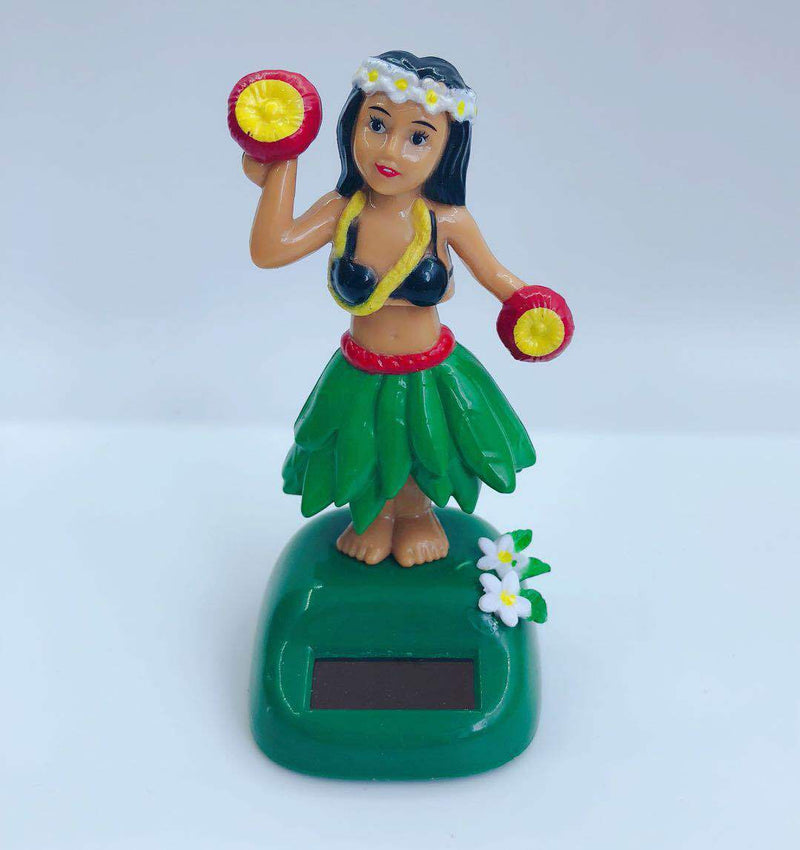 Solar Swing Hawaiian Girl Car Accessories