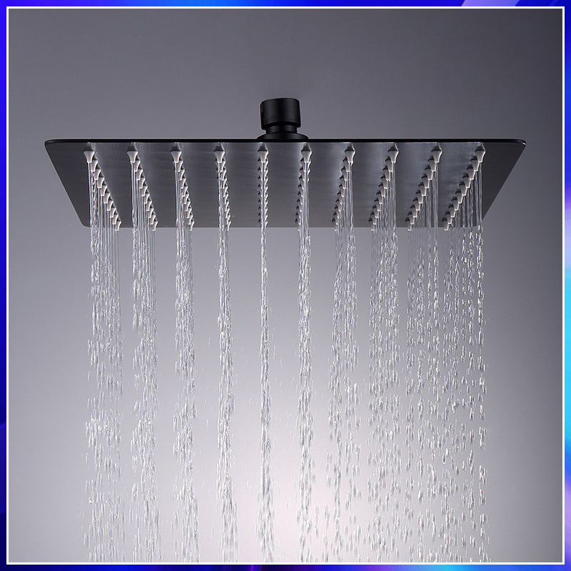 304 Stainless Steel Black Top Spray Large Shower Bathroom Toilet